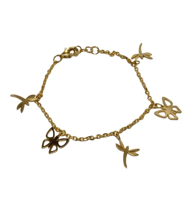 دستبند آویز مدل پروانه کد 132