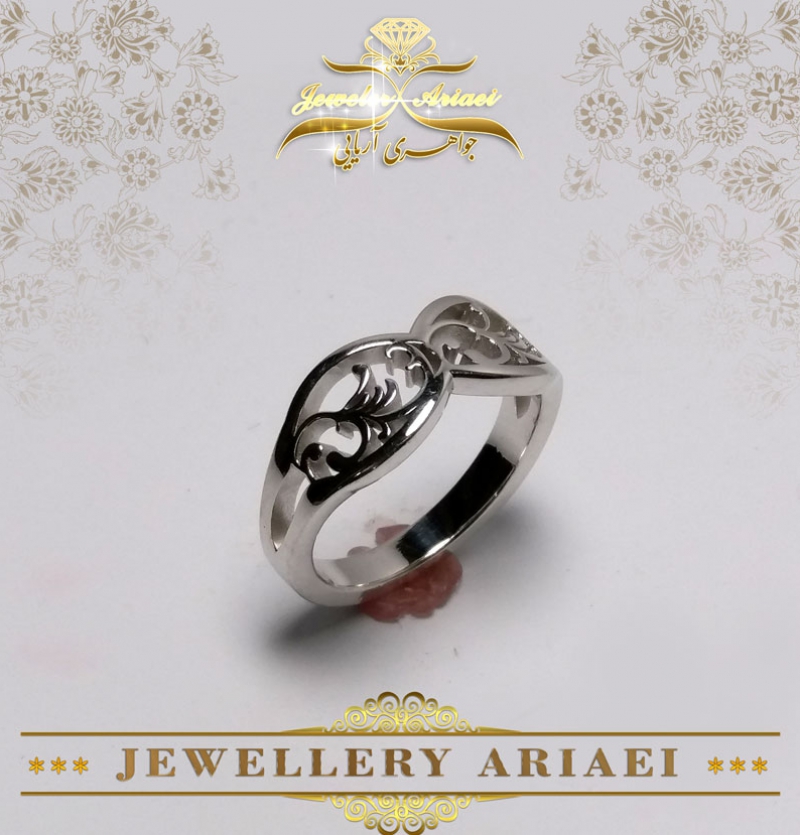 انگشتر طلا مدل برگ پیچ کد 159