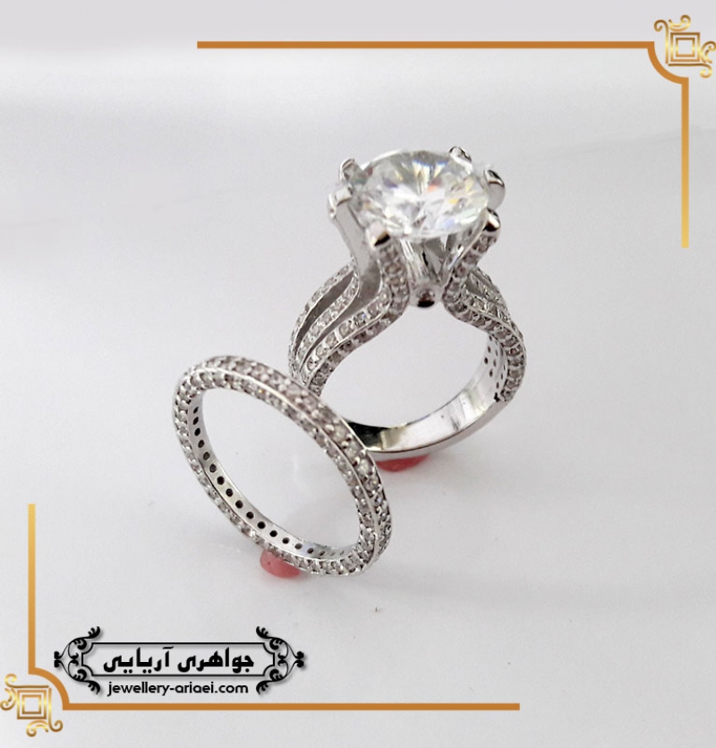 حلقه و پشت حلقه سولیتر درشت کد 235