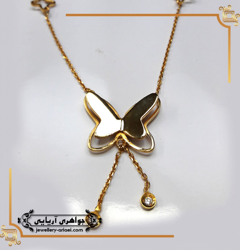مدال پروانه طلای زرد کد 236