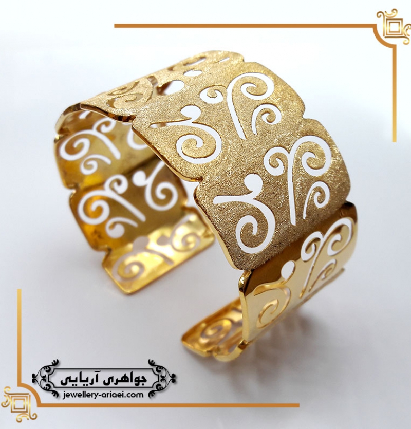 دستبند النگویی طلای زرد کد 245