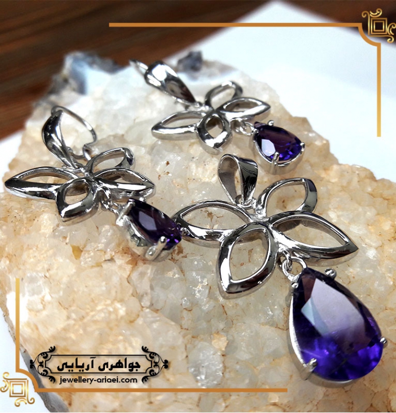 نیم ست آماتیست مدل گلبرک کد 249