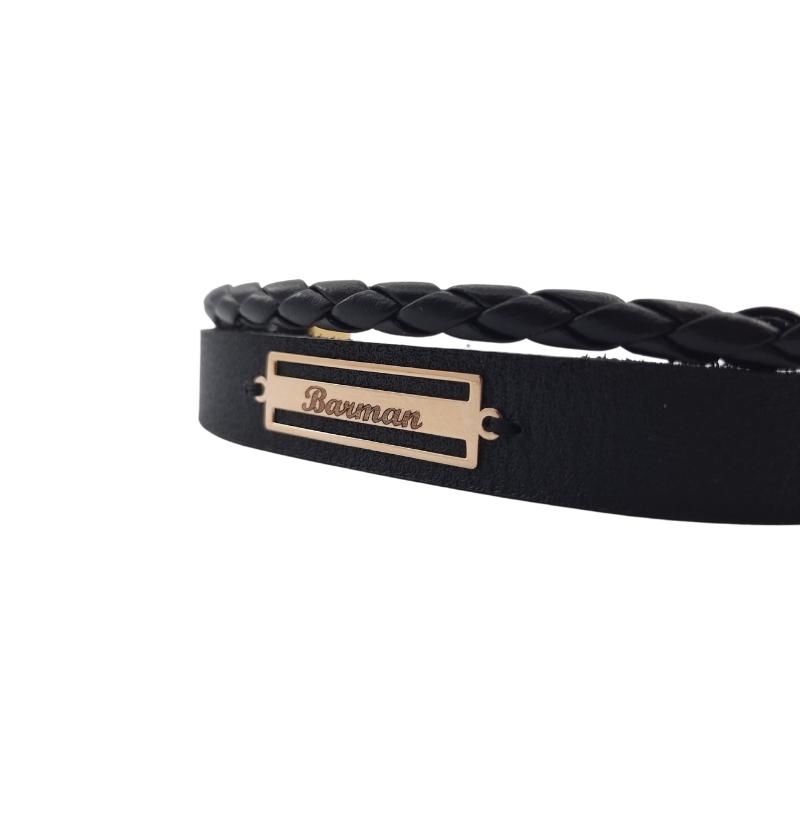 دستبند چرم مردانه