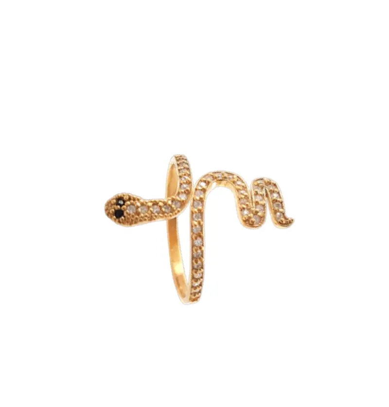 انگشتر طلا زرد مدل مار