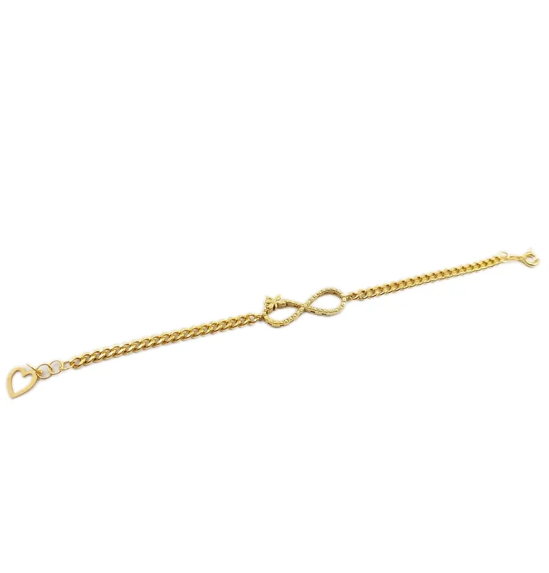 دستبند طلا مدل بینهایت