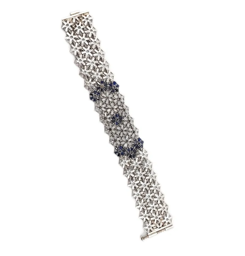 دستبند نقره مدل باگد