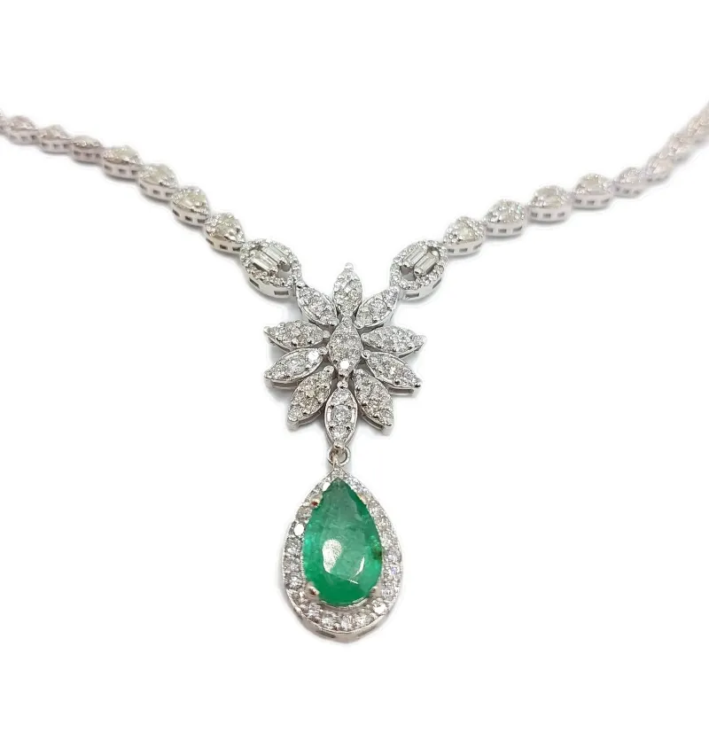 سرویس طلا سفید زمرد