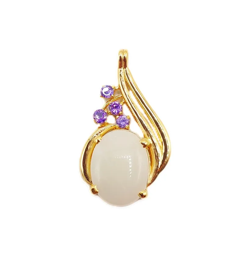 مدال طلا زرد نگین حرم