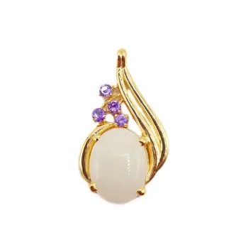 مدال طلا زرد نگین حرم