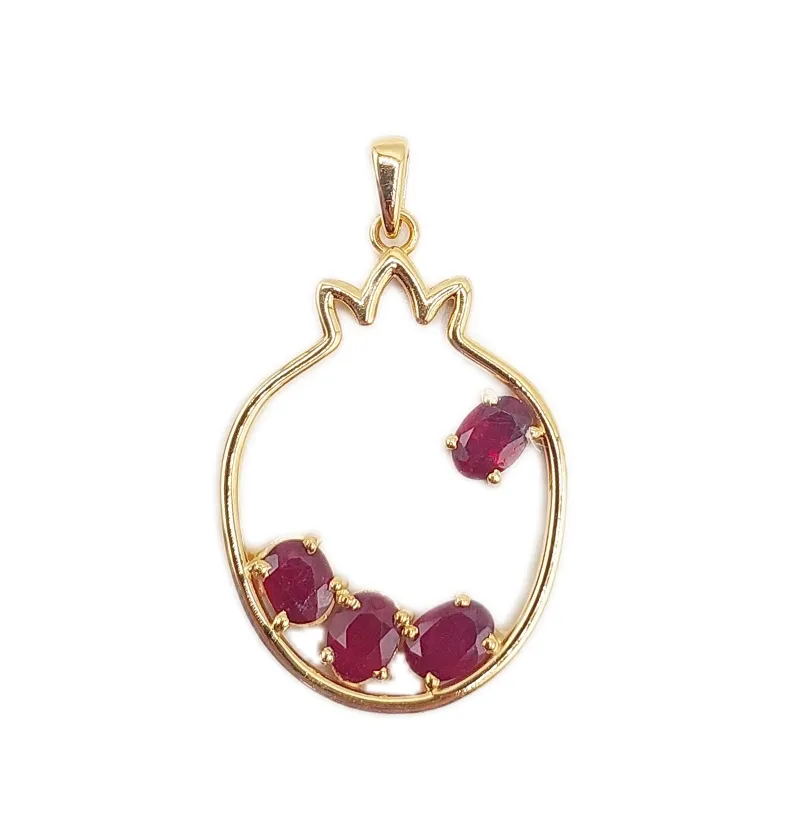 مدال انار یاقوت قرمز