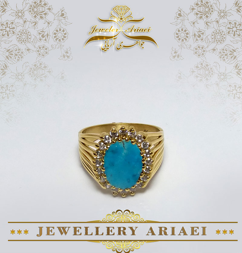 انگشتر جواهری فیروزه