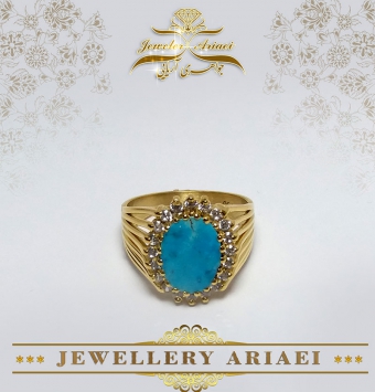 انگشتر جواهری فیروزه