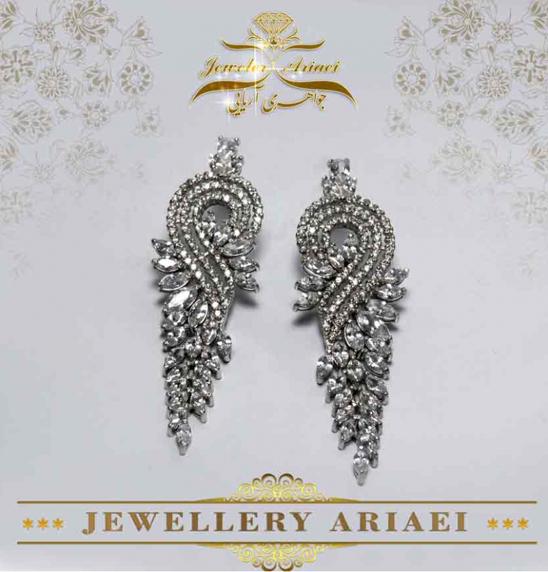 گوشواره مارکیز مدل شقایق کد 115