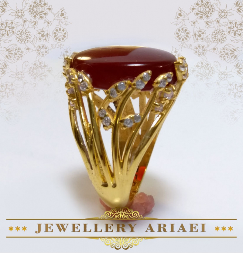 انگشتر عقیق زنانه