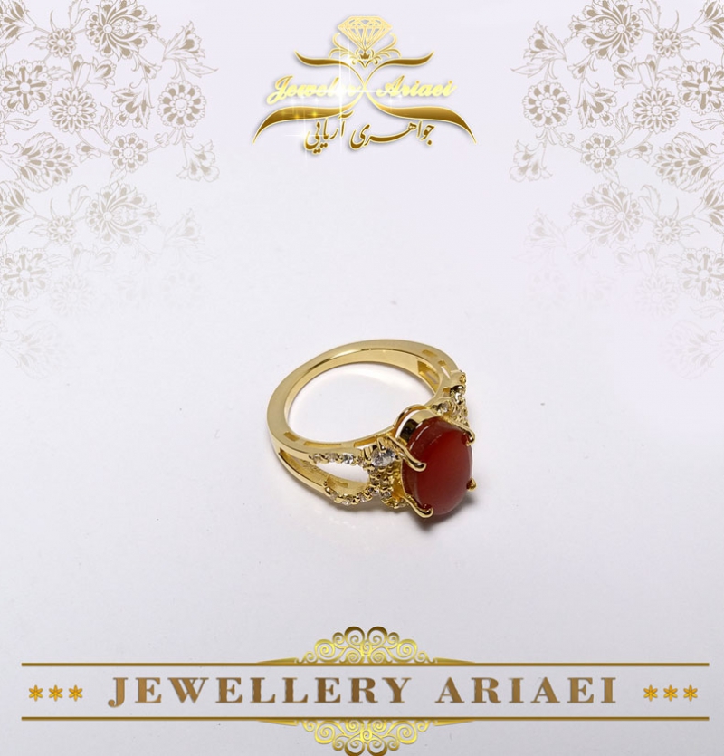 انگشتر عقیق کد 165