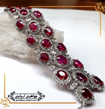 دستبند جواهر مدل شکوفه کد 240