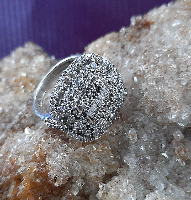 نیم ست نقره امرالکات مدل پاپیون اشکی