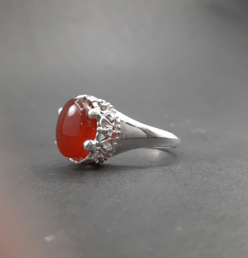 انگشتر زنانه مردانه عقیق یمنی