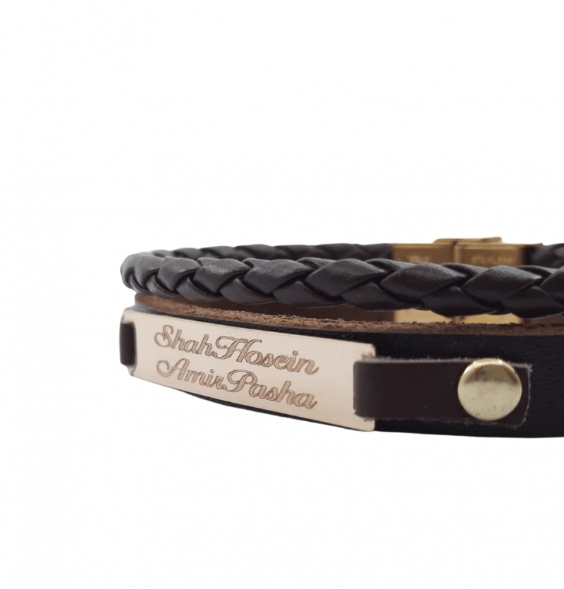 دستبند چرم مردانه