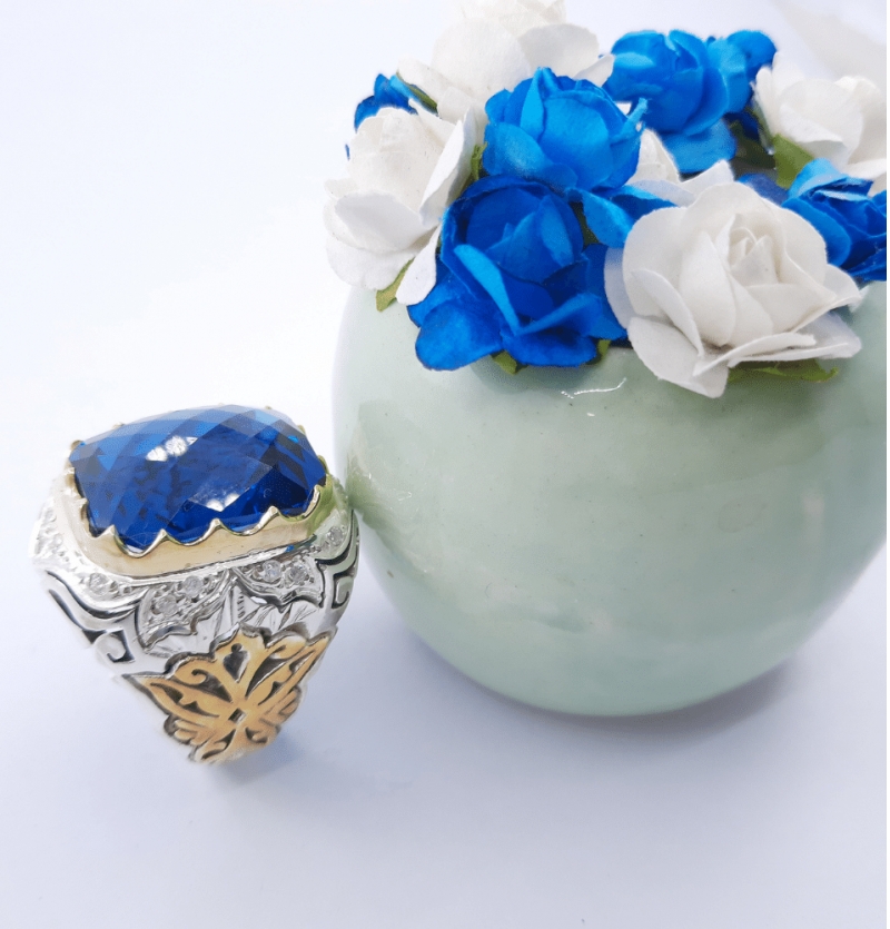 انگشتر مردانه توپاز