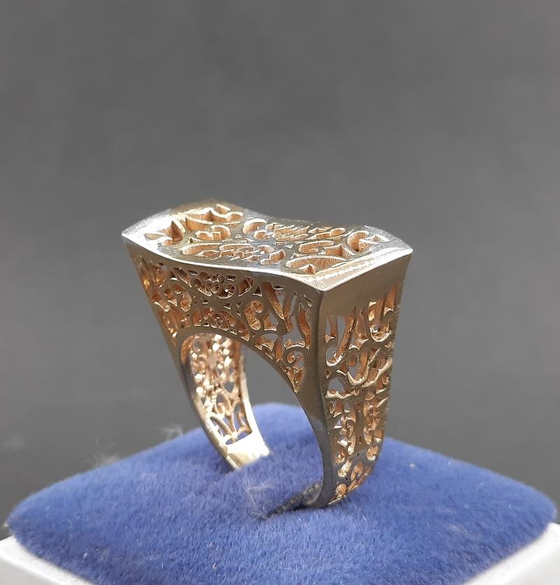 انگشتر نقره مدل شبکه