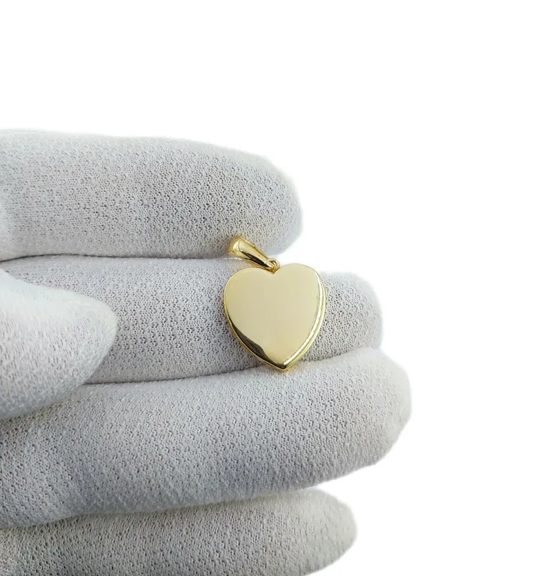 مدال قلبی طلا زرد