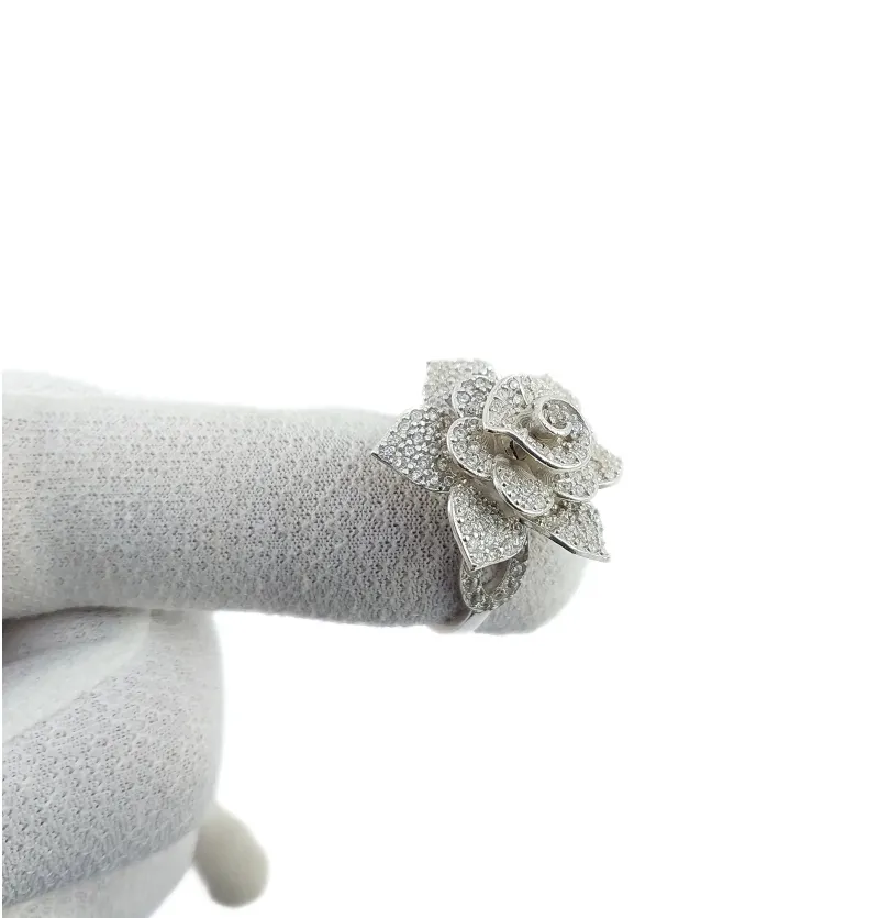 انگشتر نقره گل