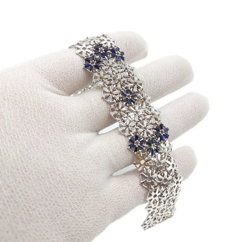 دستبند یاقوت نقره