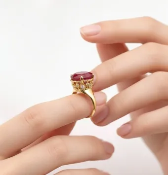 انگشتر یاقوت قرمز