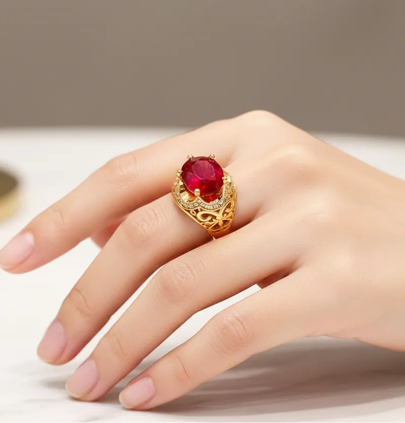 انگشتر یاقوت قرمز
