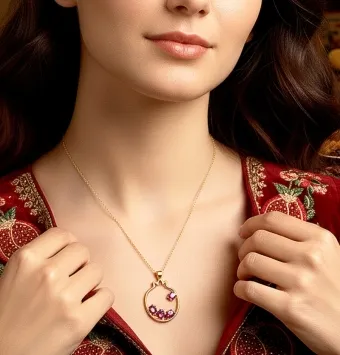 مدال انار طلایی